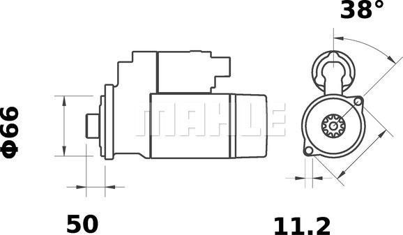 MAHLE MS 125 - Starter car-mod.net