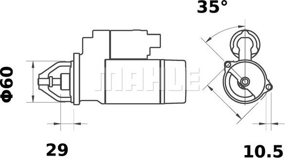 MAHLE MS 171 - Starter car-mod.net