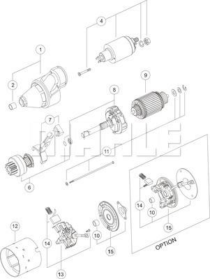 MAHLE MS 227 - Starter car-mod.net