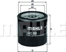 MAHLE OC 90 - Oil Filter car-mod.net