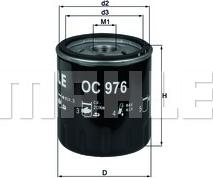 MAHLE OC 976 - Oil Filter car-mod.net