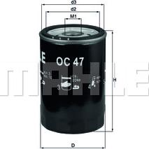 MAHLE OC 47 - Oil Filter car-mod.net