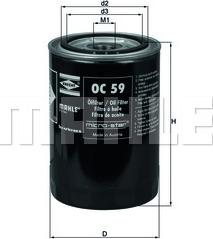 MAHLE OC 59 - Oil Filter car-mod.net