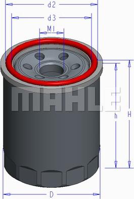 MAHLE OC 579 - Oil Filter car-mod.net