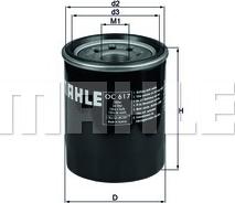 MAHLE OC 617 - Oil Filter car-mod.net