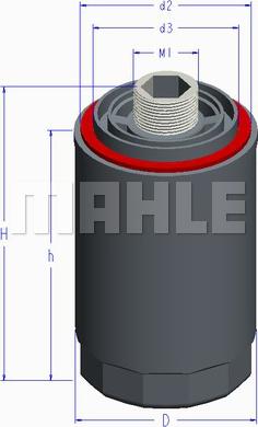 MAHLE OC 1022 - Oil Filter car-mod.net