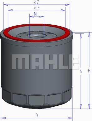 MAHLE OC 1196 - Oil Filter car-mod.net