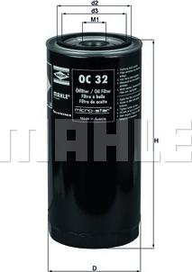 MAHLE OC 32 - Oil Filter car-mod.net