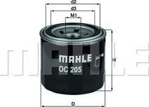 MAHLE OC 205 - Oil Filter car-mod.net