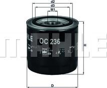 MAHLE OC 236 - Oil Filter car-mod.net