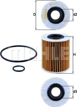 MAHLE OX 413D1 - Oil Filter car-mod.net