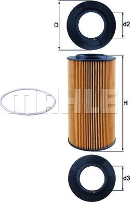 MAHLE OX 434D - Oil Filter car-mod.net
