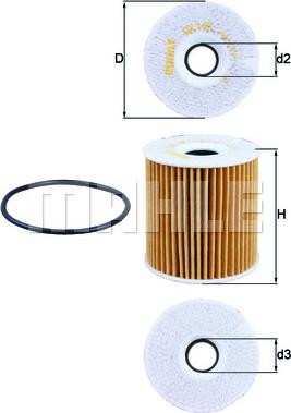 MAHLE OX 149D - Oil Filter car-mod.net
