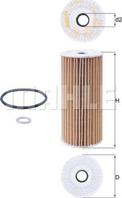 MAHLE OX 1048D - Oil Filter car-mod.net