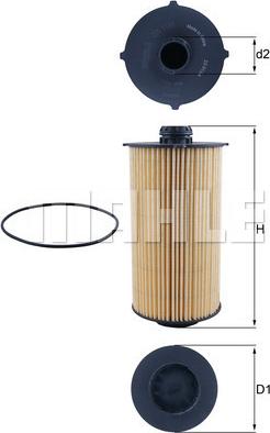 MAHLE OX 1186D - Oil Filter car-mod.net