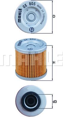 MAHLE OX 805 - Oil Filter car-mod.net