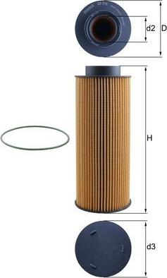 MAHLE OX 376D - Oil Filter car-mod.net