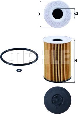 MAHLE OX 787D - Oil Filter car-mod.net