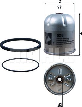 MAHLE OZ 5D - Oil Filter car-mod.net