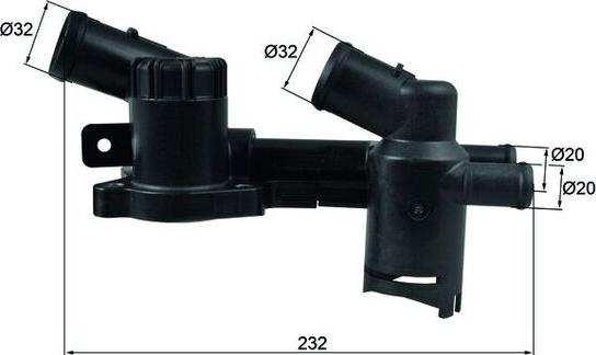 MAHLE TH 52 - Coolant thermostat / housing car-mod.net