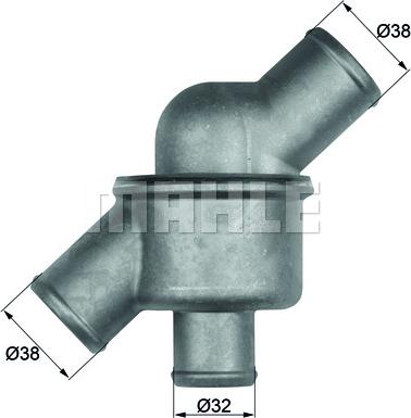 MAHLE TH 34 80 - Coolant thermostat / housing car-mod.net