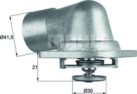 MAHLE TI 46 92D - Coolant thermostat / housing car-mod.net