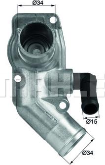 MAHLE TI 43 92D - Coolant thermostat / housing car-mod.net