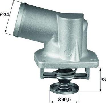 MAHLE TI 132 92D - Coolant thermostat / housing car-mod.net