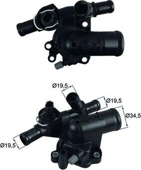 MAHLE TI 248 89 - Coolant thermostat / housing car-mod.net