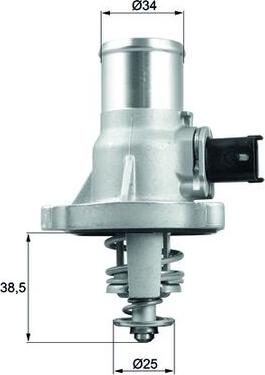 MAHLE TM 41 105 - Coolant thermostat / housing car-mod.net