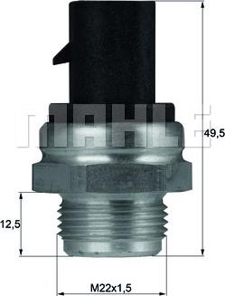 MAHLE TSW 13D - Temperature Switch, radiator / air conditioner fan car-mod.net