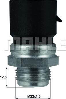 MAHLE TSW 36  D - Temperature Switch, radiator / air conditioner fan car-mod.net