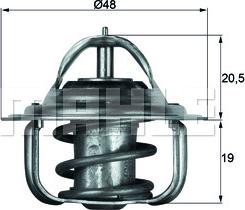 MAHLE TX 5 83D - Coolant thermostat / housing car-mod.net