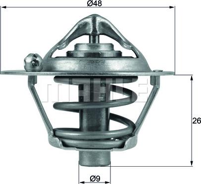 MAHLE TX 108 82D - Coolant thermostat / housing car-mod.net