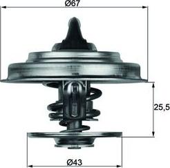 MAHLE TX 18 83D - Coolant thermostat / housing car-mod.net