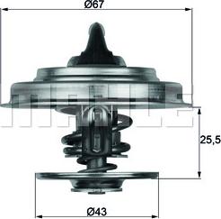 MAHLE TX 18 75 - Coolant thermostat / housing car-mod.net