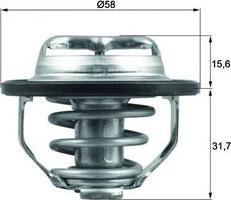 MAHLE TX 122 82 - Coolant thermostat / housing car-mod.net