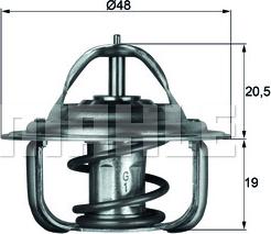 MAHLE TX 1 79D - Coolant thermostat / housing car-mod.net