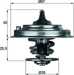 MAHLE TX 30 92D - Coolant thermostat / housing car-mod.net