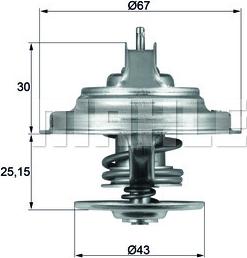 MAHLE TX 31 92D S - Coolant thermostat / housing car-mod.net