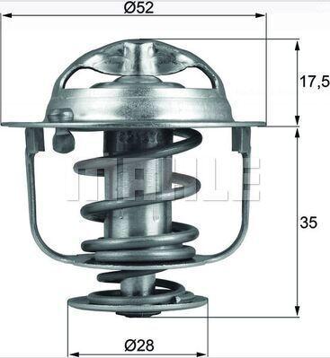 MAHLE TX 288 82D - Coolant thermostat / housing car-mod.net