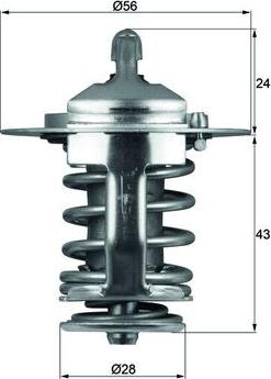 MAHLE TX 70 82 - Coolant thermostat / housing car-mod.net