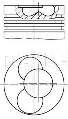 MAHLE 030 56 01 - Piston car-mod.net