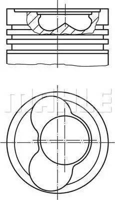 MAHLE 030 65 02 - Piston car-mod.net