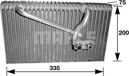 MAHLE AE 40 000S - Evaporator, air conditioning car-mod.net