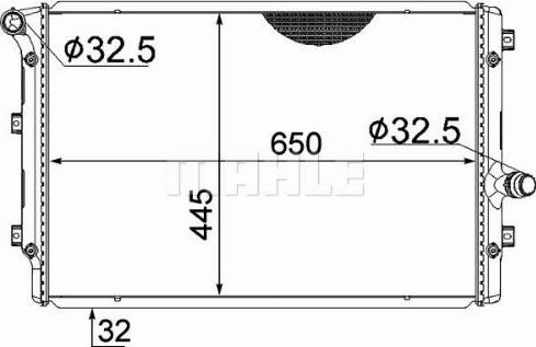 MAHLE CR 2327 000S - Radiator, engine cooling car-mod.net