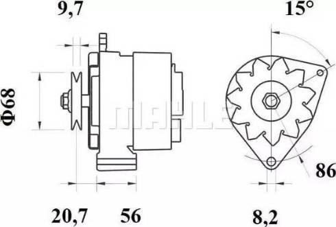 MAHLE MG 410 - Alternator car-mod.net