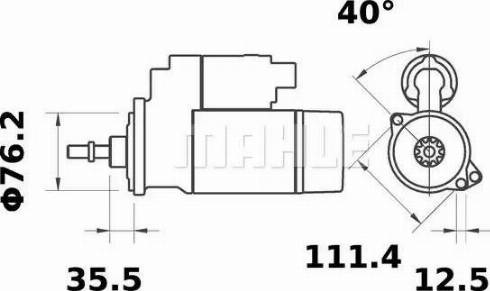 MAHLE MS 105 - Starter car-mod.net