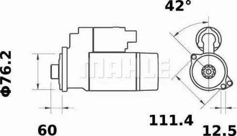 MAHLE MS 124 - Starter car-mod.net