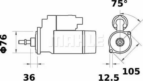 MAHLE MS 126 - Starter car-mod.net